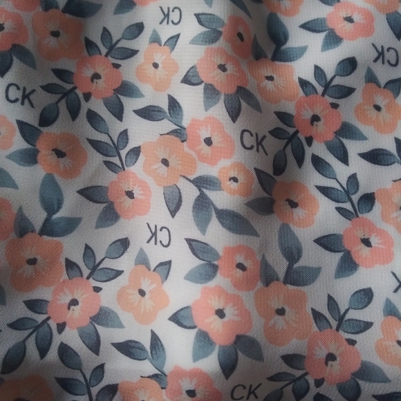 Girls Calvin Klein summer flow dress gray  6/9 mth - Picture 2 of 3